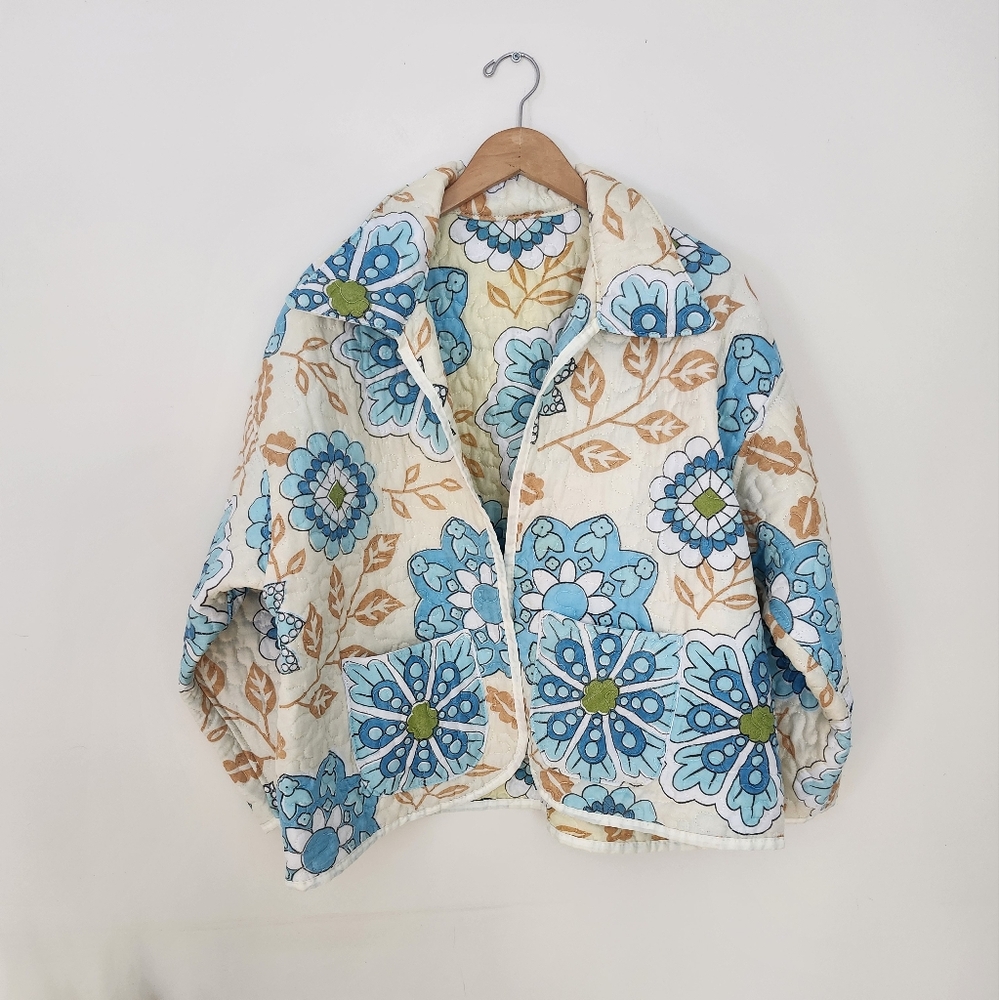 Handmade 70' Quilted Jacket - Picture 3 of 11